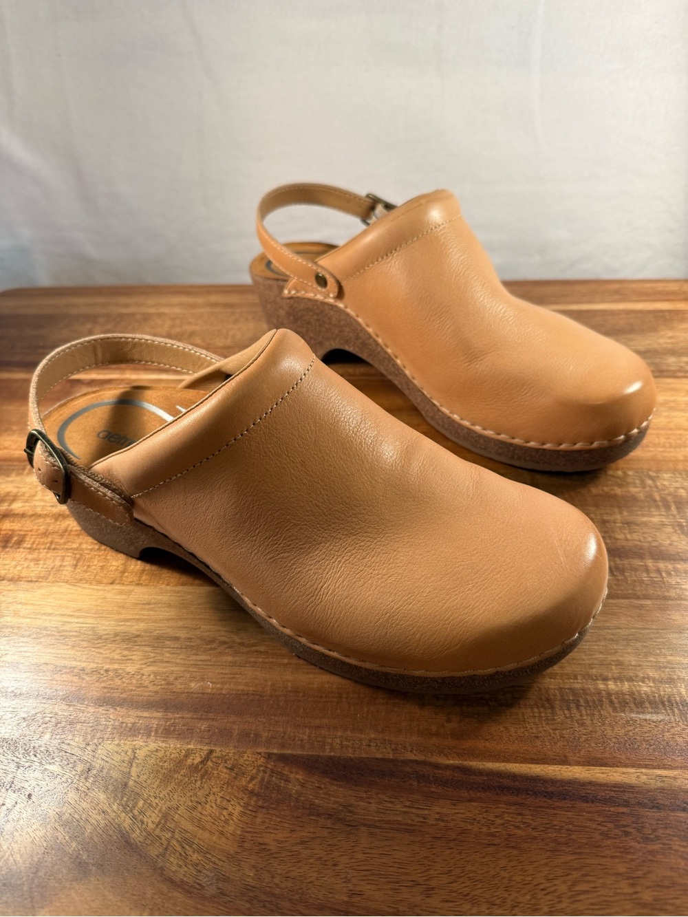 AETREX BECKIE CORK CLOG, Cognac Size 41 (US 10.5) NWT